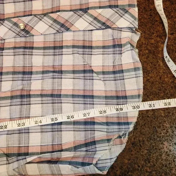 Vintage Western Shirt Pearl Snap Plaid Ely Plains Button Down Yoke - Picture 4 of 9